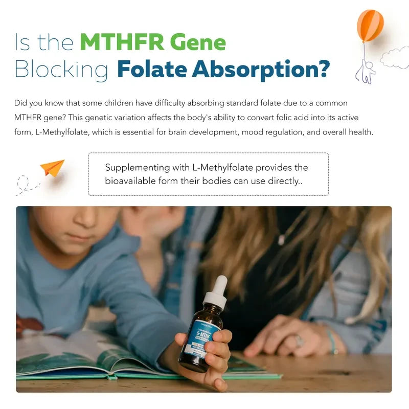Organic Kids Methylfolate and B12 Liquid Supplement
