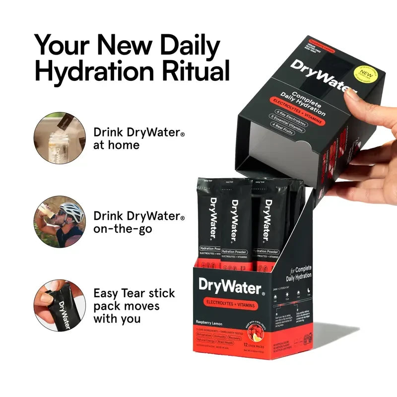 DryWater Electrolyte Hydration Powder Packets