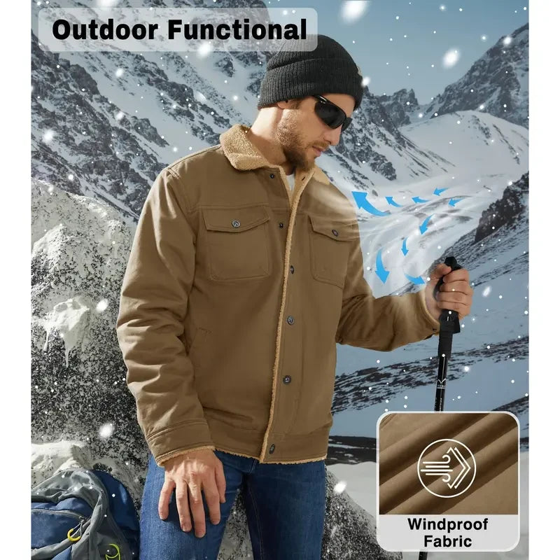 Sherpa Lined Winter Trucker Jacket