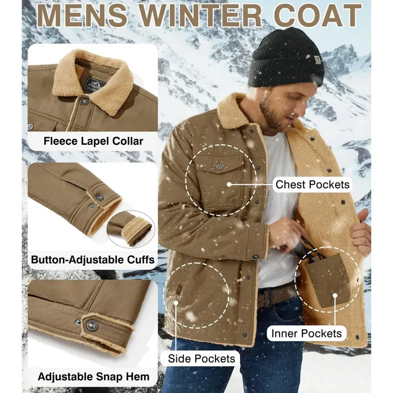 Sherpa Lined Winter Trucker Jacket