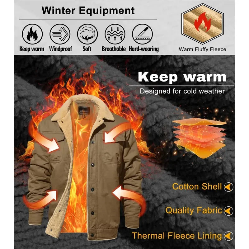 Sherpa Lined Winter Trucker Jacket