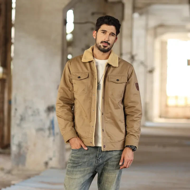 Sherpa Lined Winter Trucker Jacket