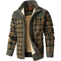 Sherpa Fleece Lined Flannel Shirt Jacket