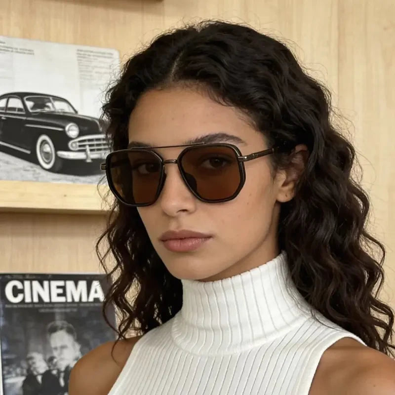 Lightweight Geometric Men Sunglasses