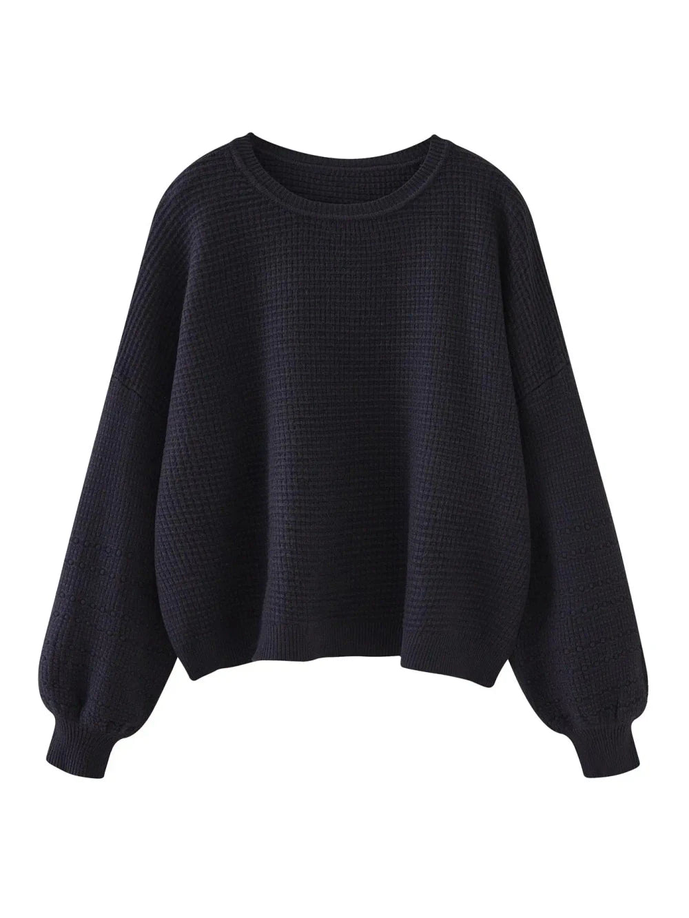 Oversized Lantern Sleeve Knit Sweater