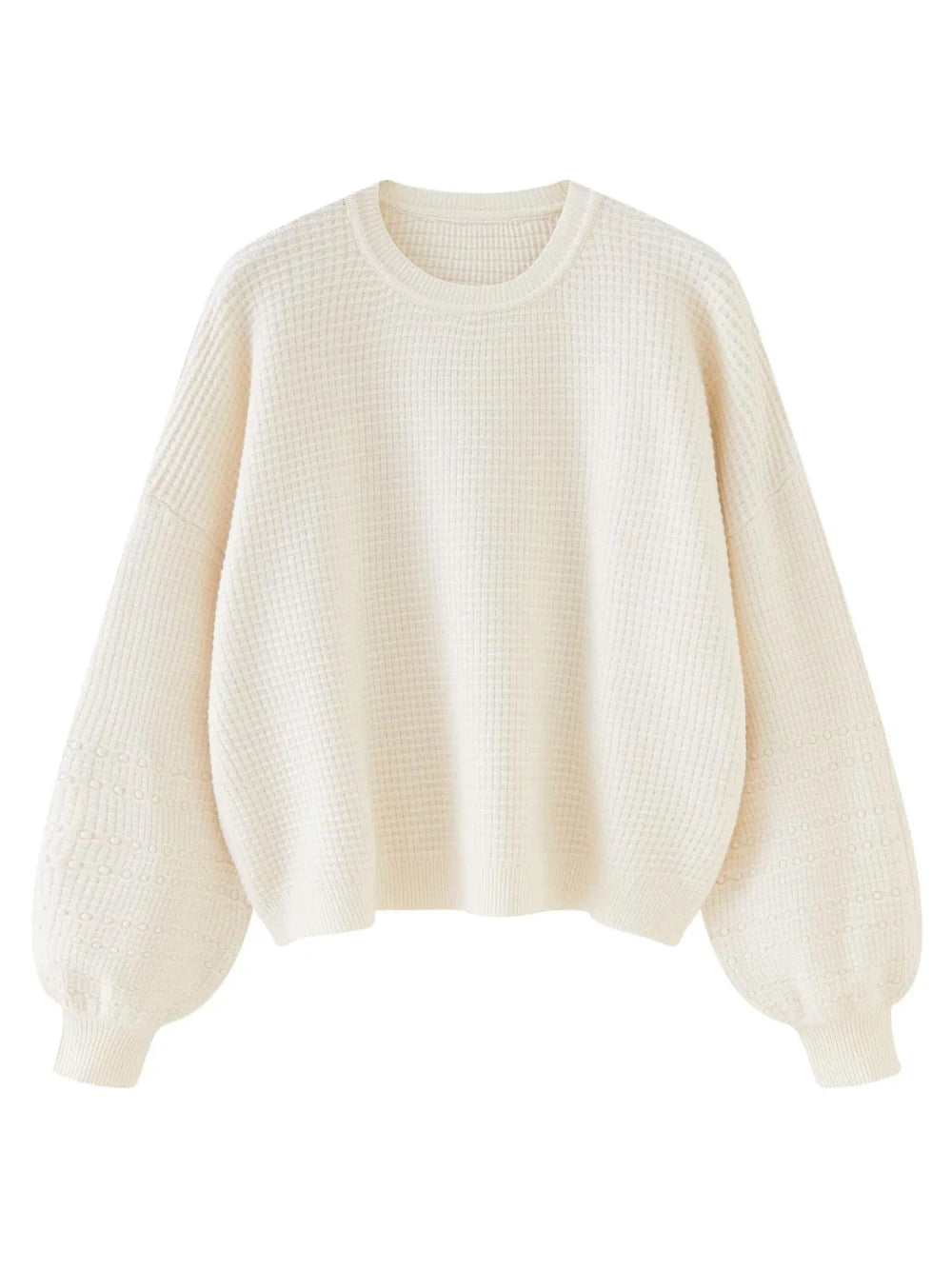 Oversized Lantern Sleeve Knit Sweater