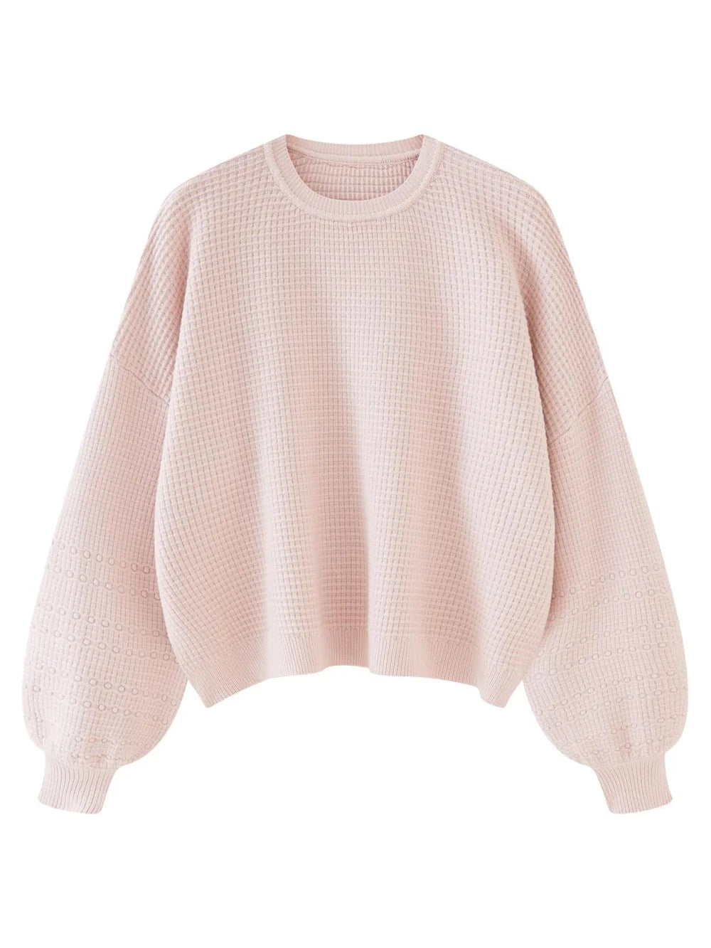 Oversized Lantern Sleeve Knit Sweater