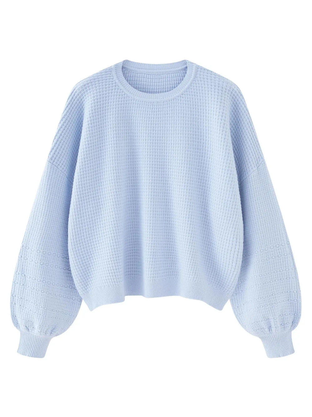 Oversized Lantern Sleeve Knit Sweater