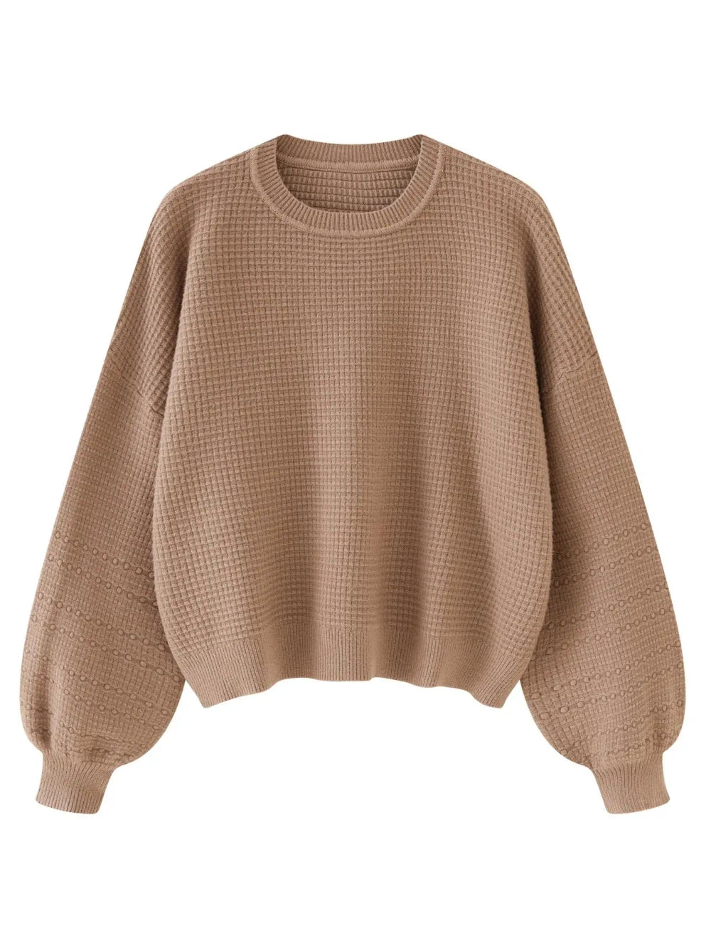 Oversized Lantern Sleeve Knit Sweater