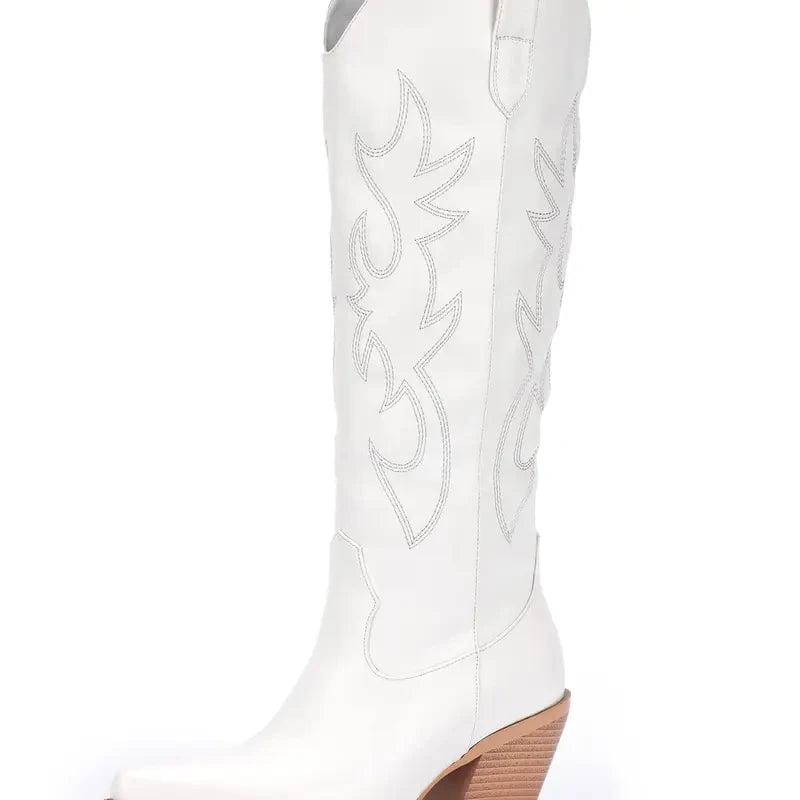 Embroidered Western Cowboy Boots
