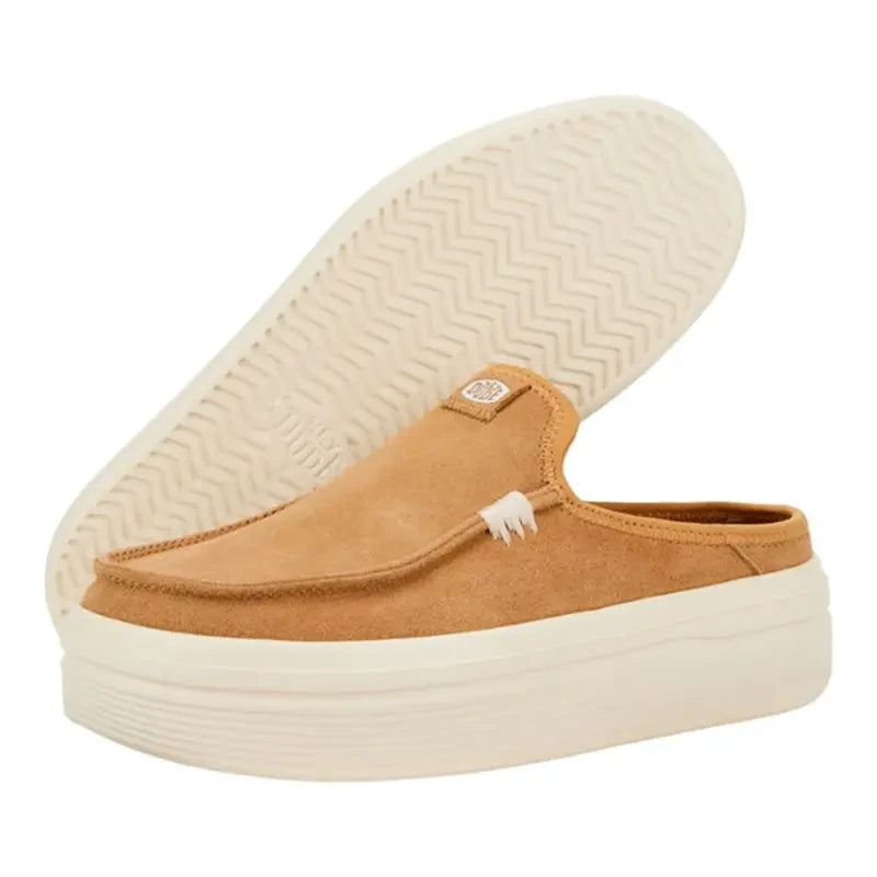 Womens Comfortable Slip on Platform Mules