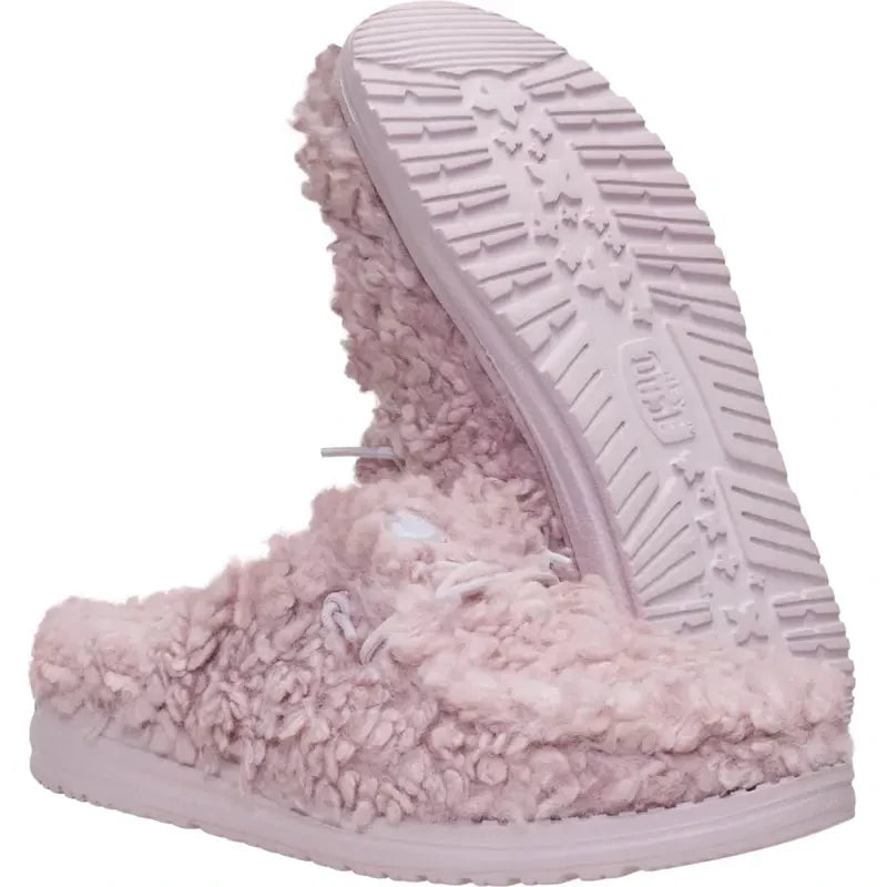 Fuzzy Fleece Slip On Slipper
