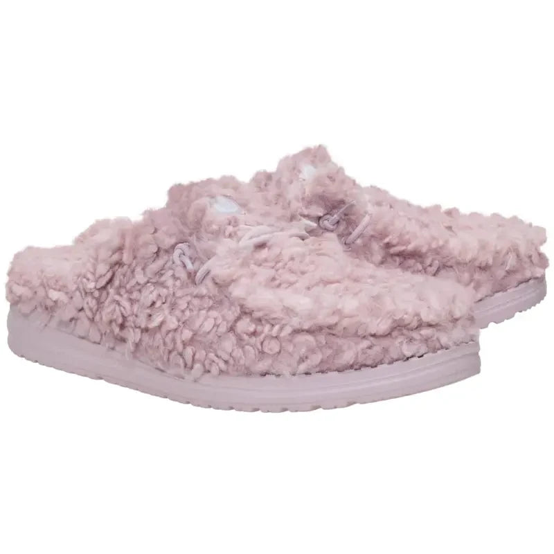 Fuzzy Fleece Slip On Slipper