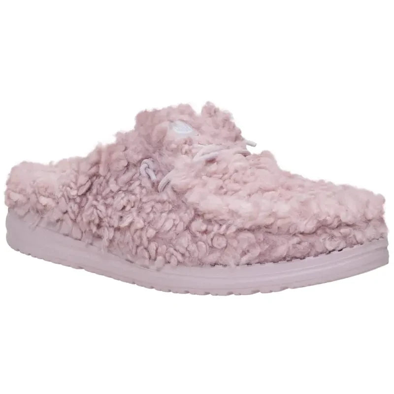 Fuzzy Fleece Slip On Slipper