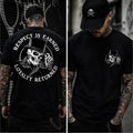 Skull Graphic Biker T-Shirt