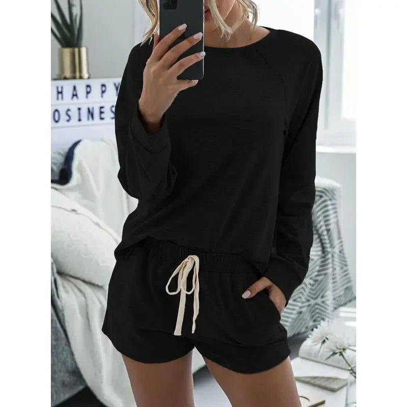 Raglan Sleeve Loungewear Set