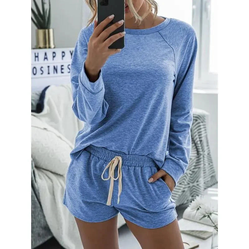 Raglan Sleeve Loungewear Set