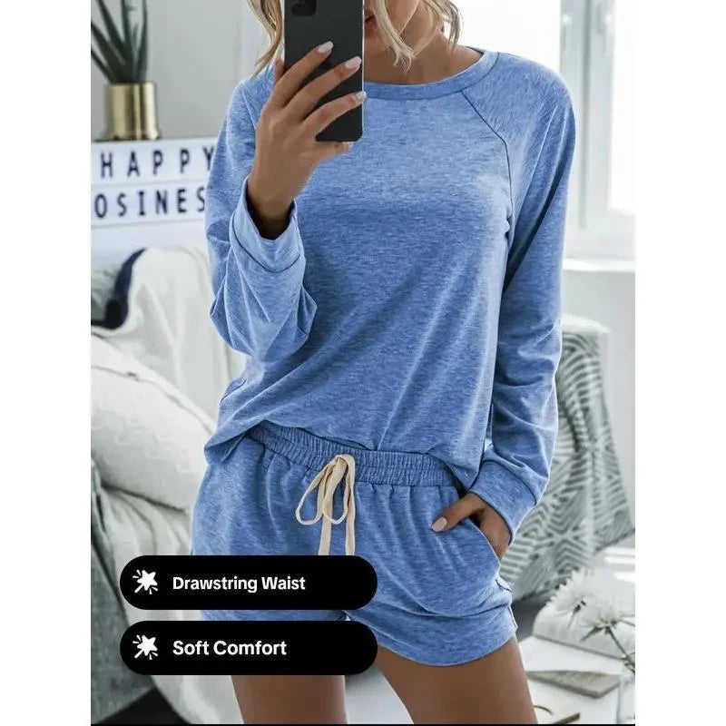 Raglan Sleeve Loungewear Set
