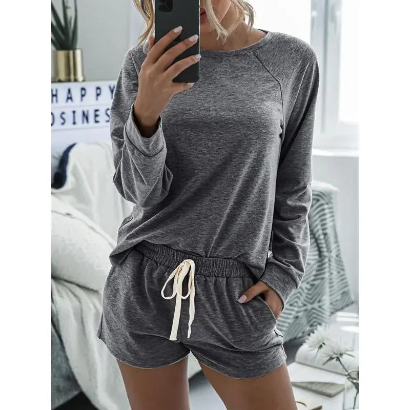 Raglan Sleeve Loungewear Set