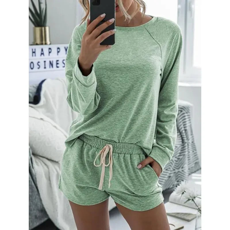Raglan Sleeve Loungewear Set