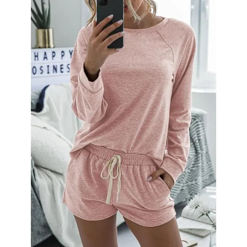 Raglan Sleeve Loungewear Set