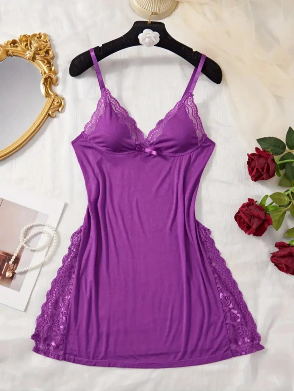 Lace Bow Cami Nightdress