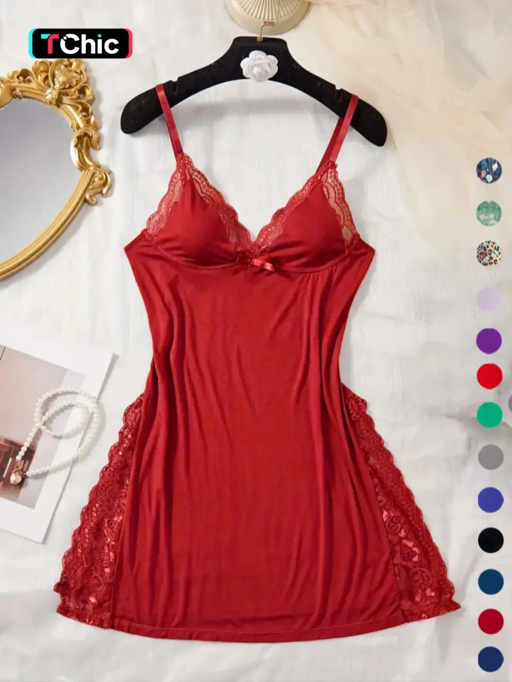 Lace Bow Cami Nightdress