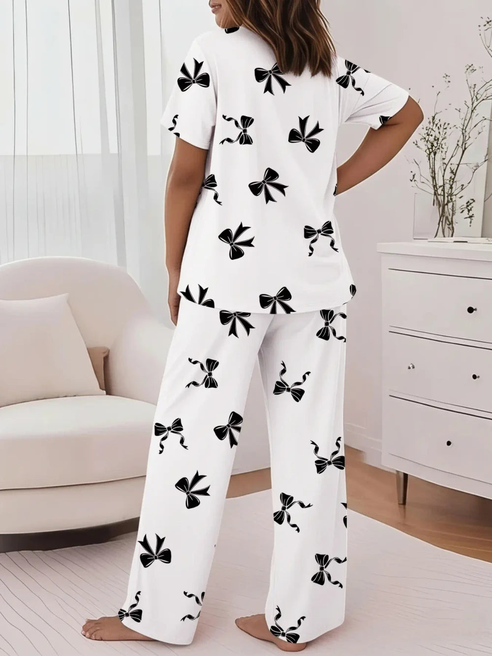 Casual Printed Loungewear Set