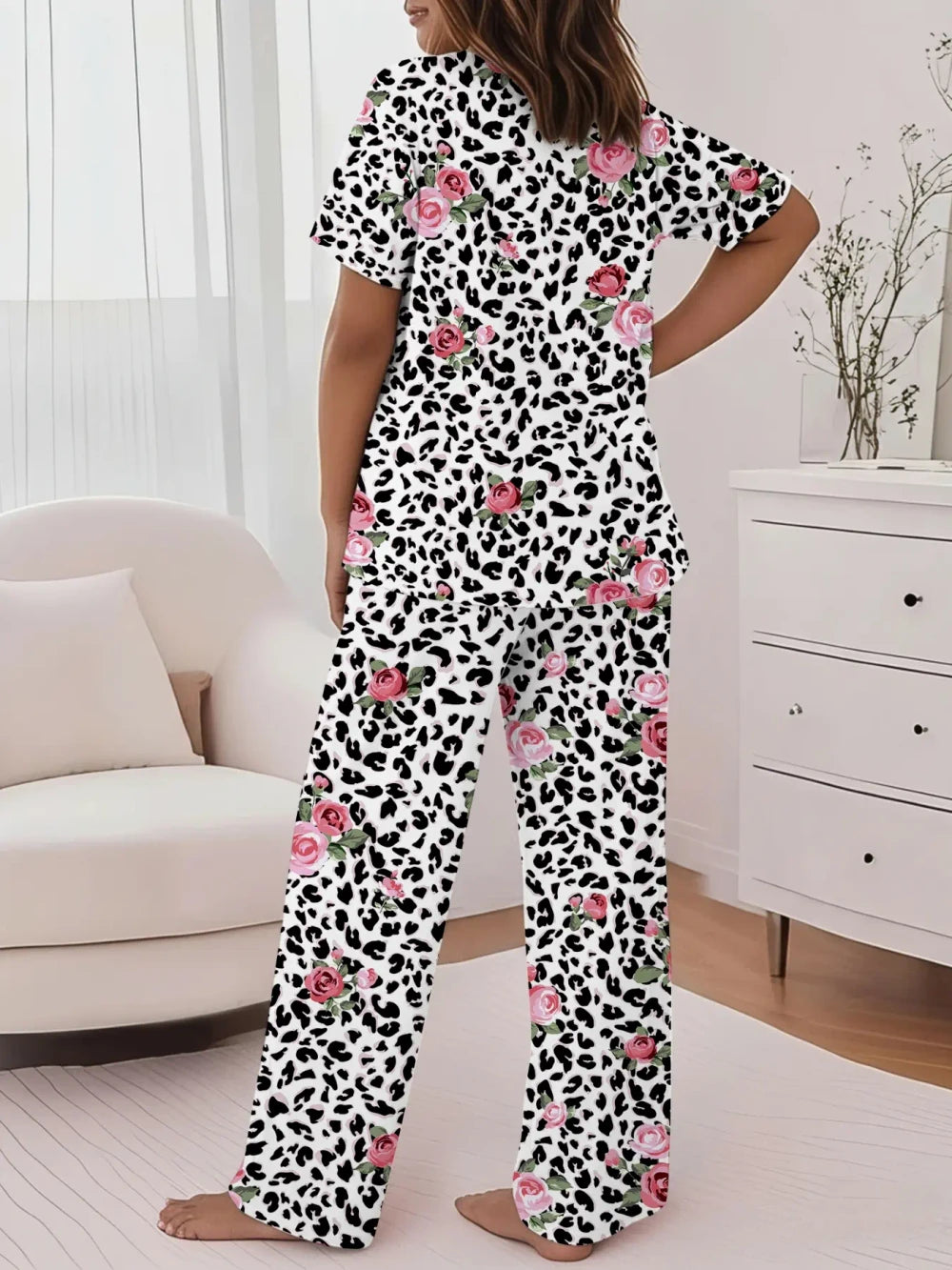Casual Printed Loungewear Set