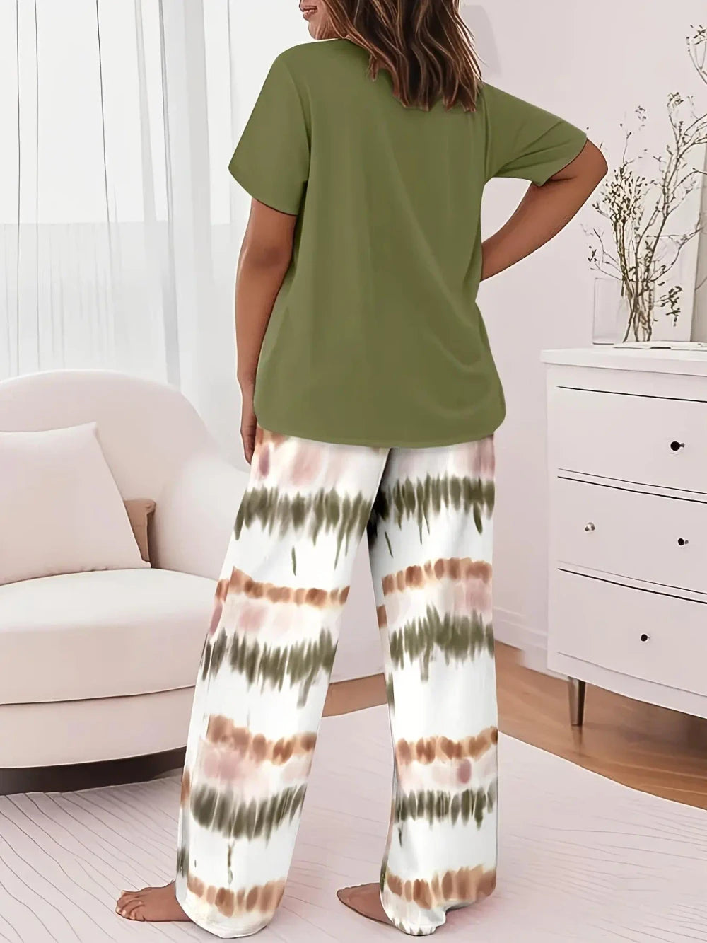 Casual Printed Loungewear Set