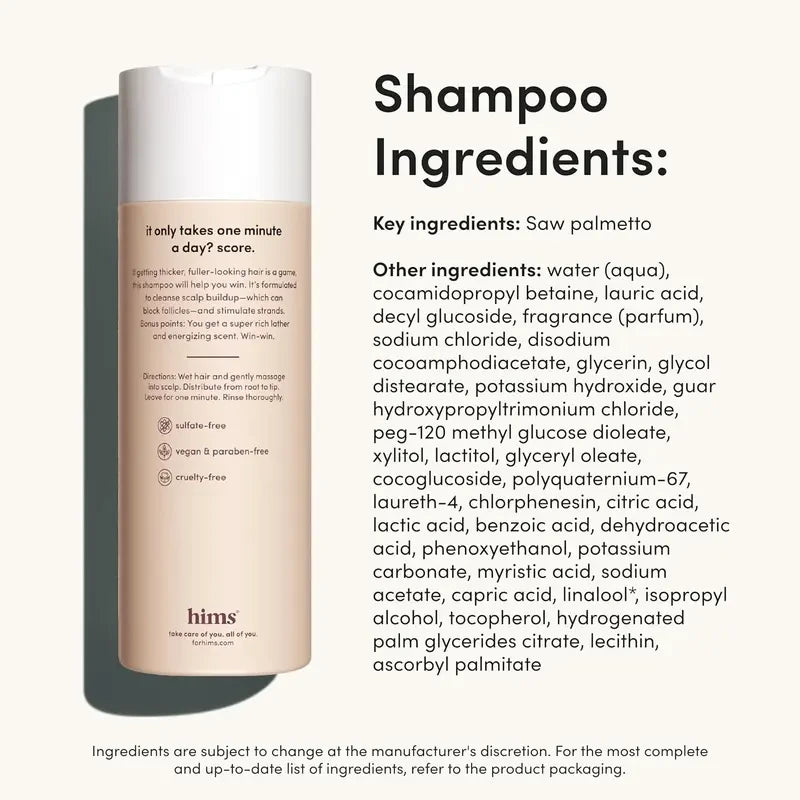 Thickening Hair Loss Shampoo and Conditioner Set for Men