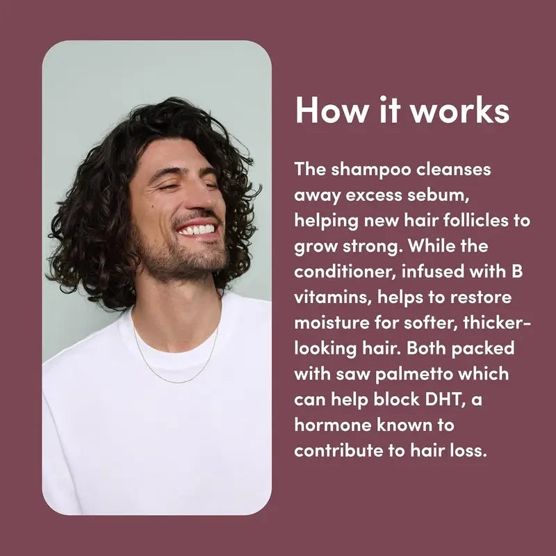 Thickening Hair Loss Shampoo and Conditioner Set for Men