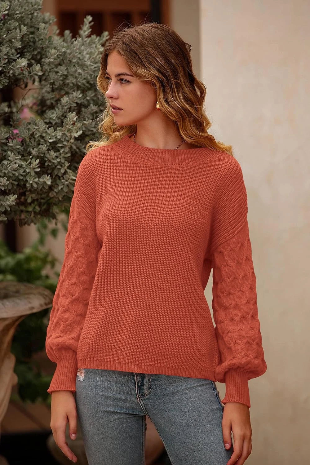 Chunky Knit Pullover Sweater