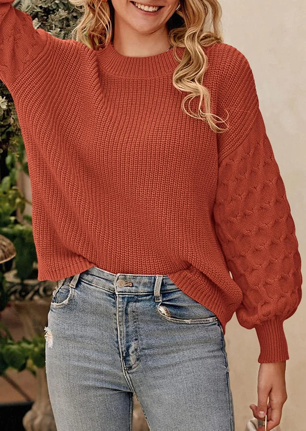 Chunky Knit Pullover Sweater