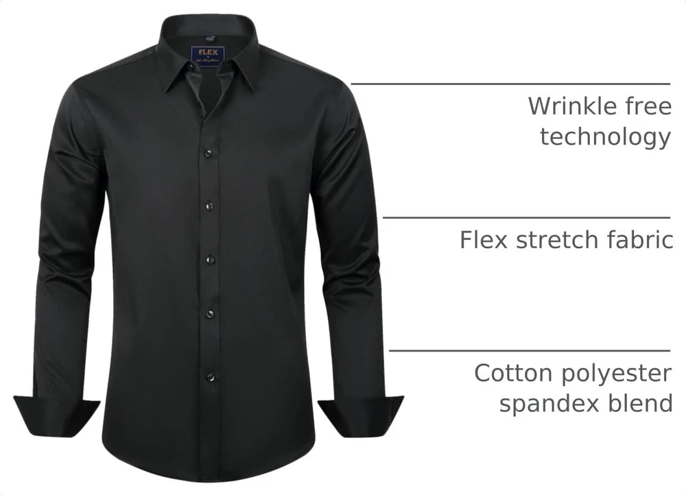 Stretch Wrinkle-Free Formal Dress Shirt