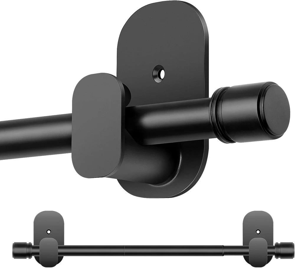 Black No Drilling Curtain Rod