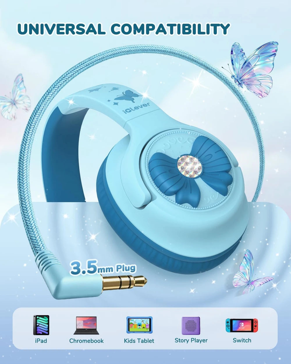 iClever Kids Wired Headphones