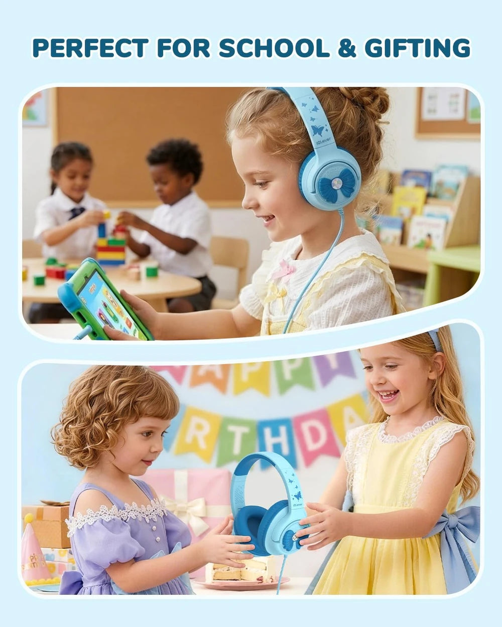 iClever Kids Wired Headphones