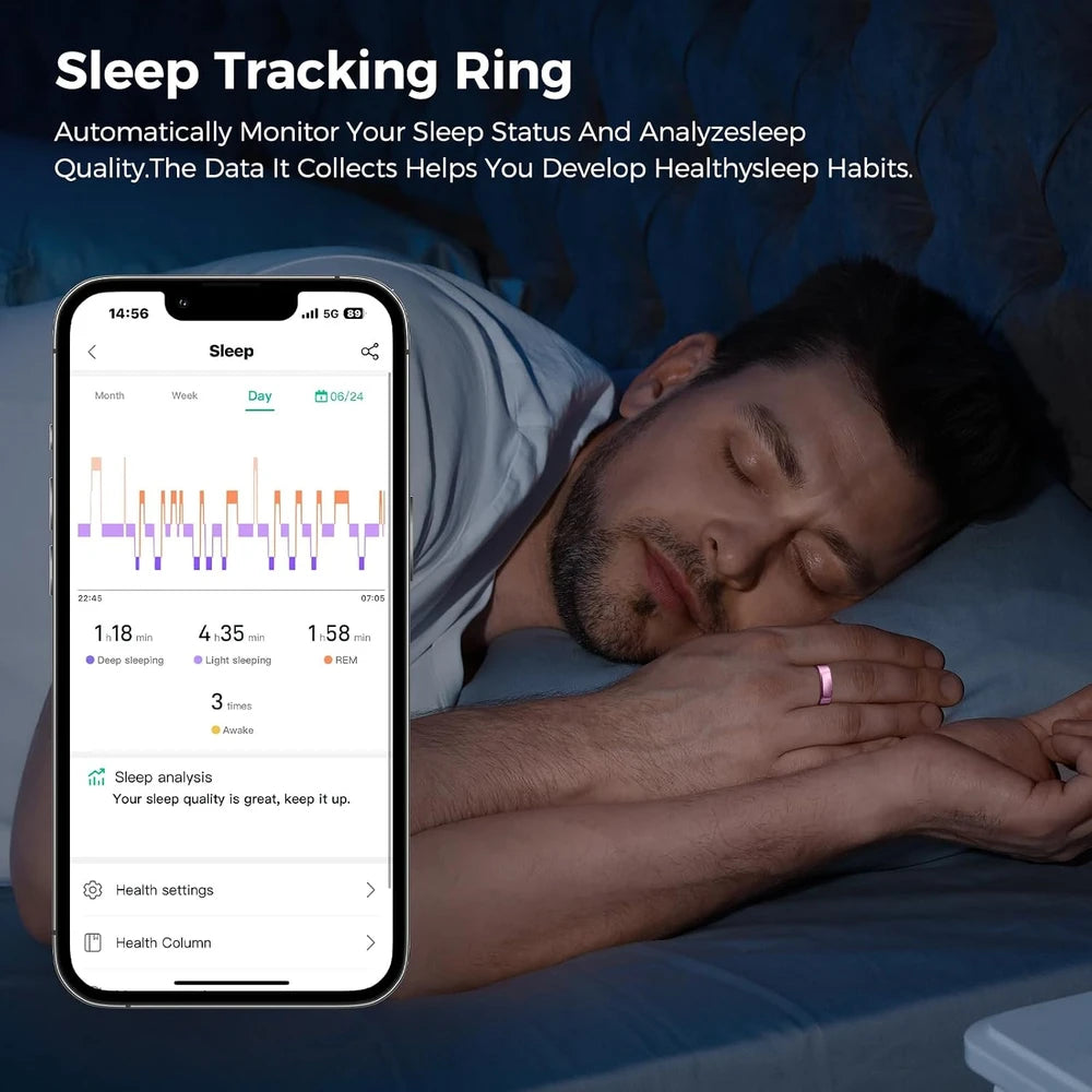 Smart Health Fitness Tracker Ring