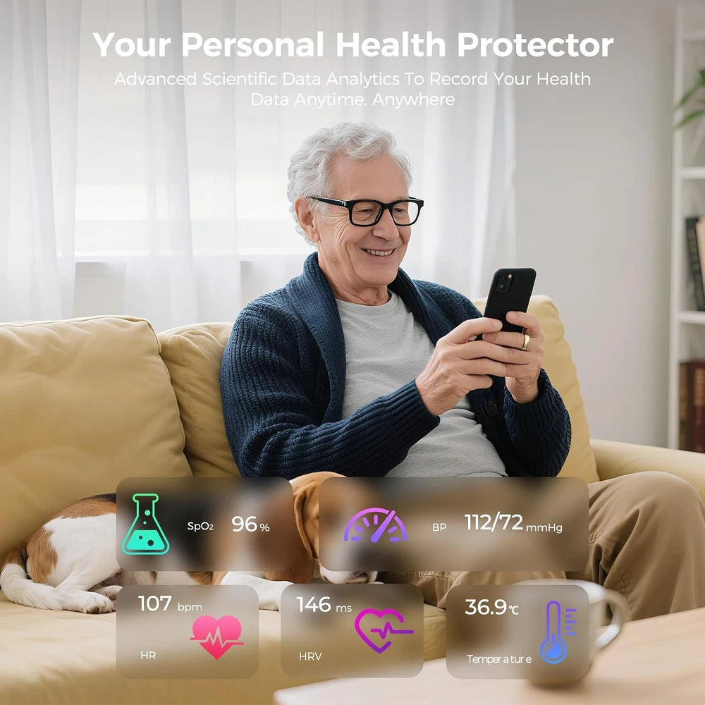 Smart Health Fitness Tracker Ring
