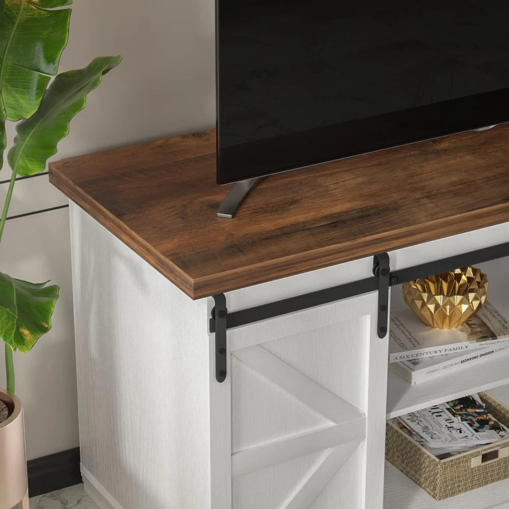 Jummico Sliding Barn Door TV Stand