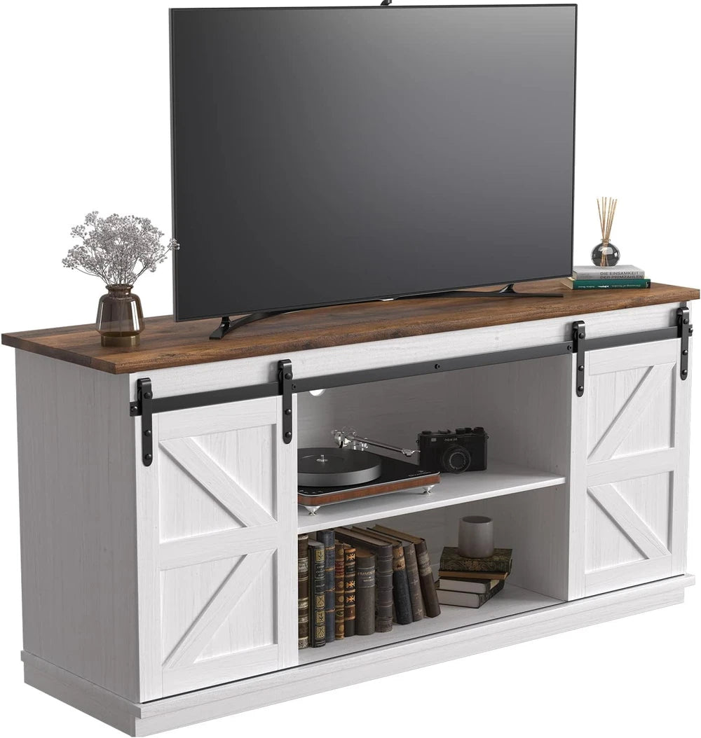 Jummico Sliding Barn Door TV Stand