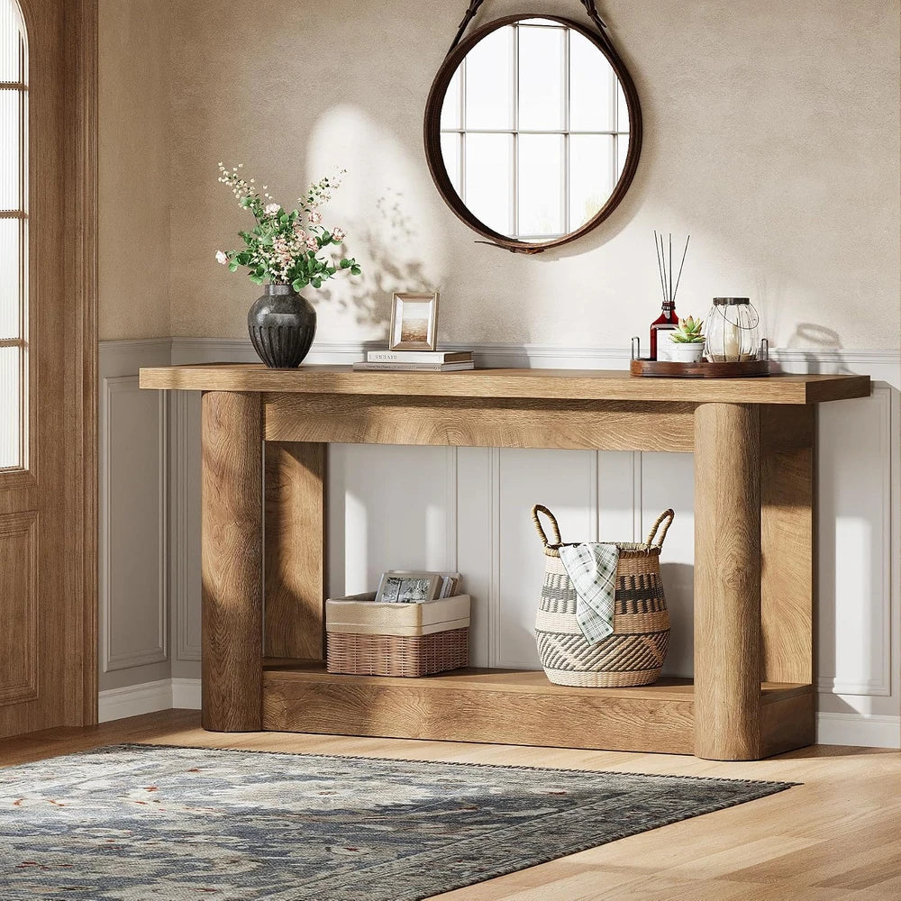 Rustic Farmhouse Console Table