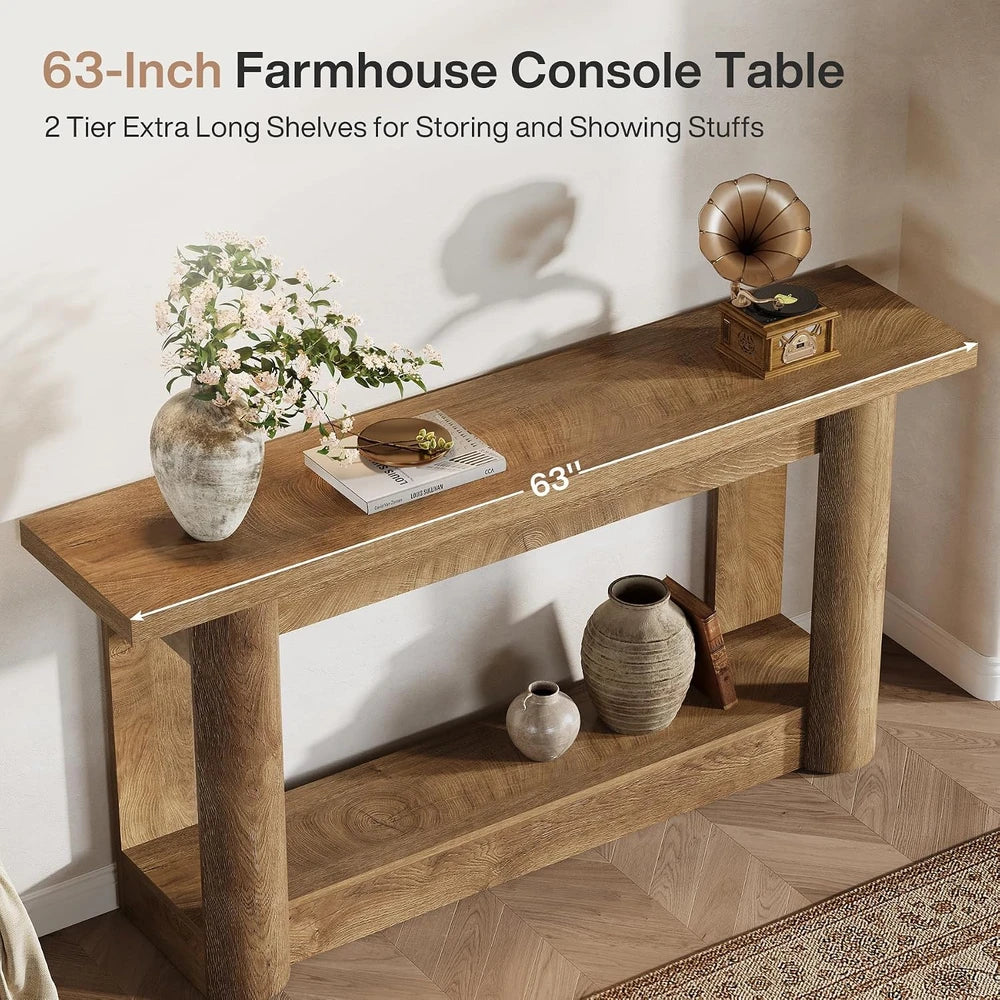 Rustic Farmhouse Console Table
