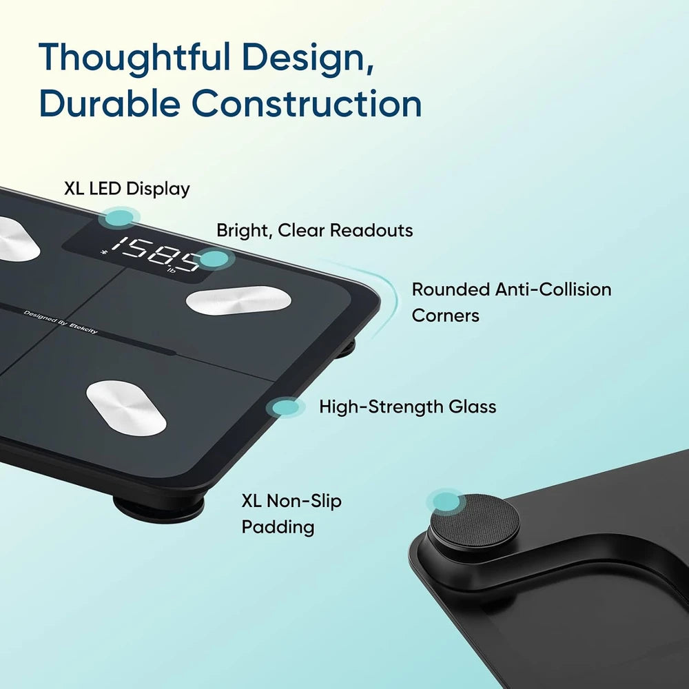 Tempered Glass Smart Body Weight Scale