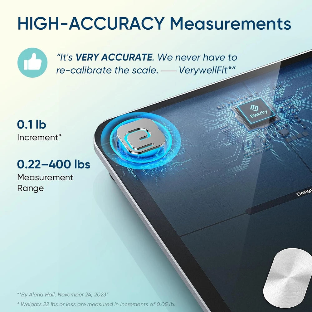 Tempered Glass Smart Body Weight Scale