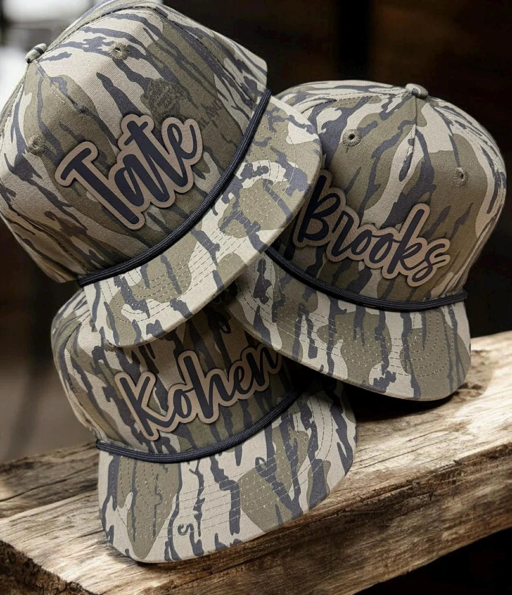 Personalized Camo Snapback Hat