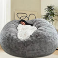 Oversized Flannel Memory Foam Bean Bag Chair