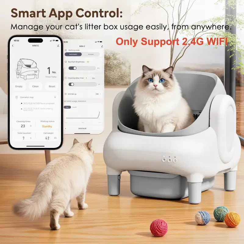 FUMOI Automatic Litter Box for Multi-Cat Homes