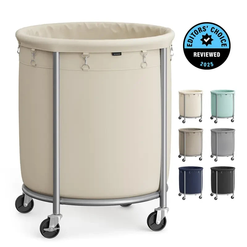 Rolling Laundry Basket with Wheels